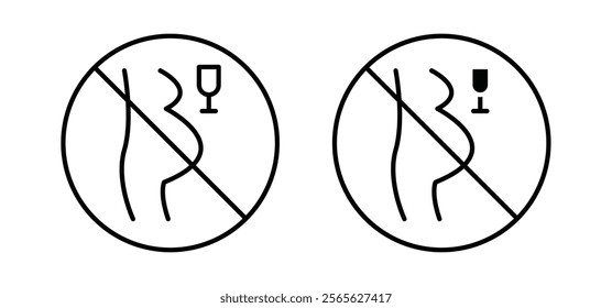 No alcohol during pregnancy period sign