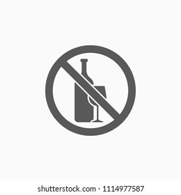 no alcohol icon, no drinking vector
