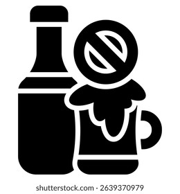 No Alcohol Icon Element For Design