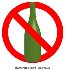 no alcohol permitted sign