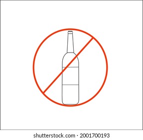 no hay alcohol, el alcohol está prohibido
