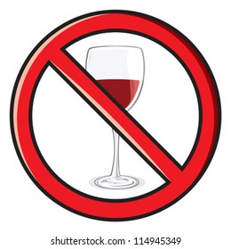 no alcohol sign