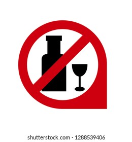 no alcohol sign