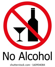No alcohol sign 