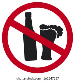 no alcohol sign 