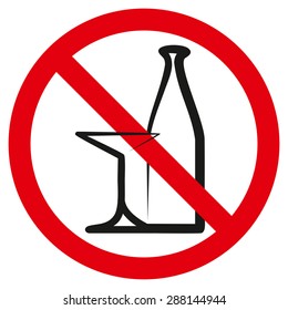 No alcohol sign