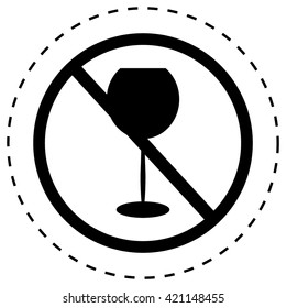 No alcohol sign