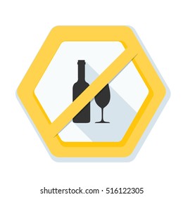 No Alcohol sign illustration