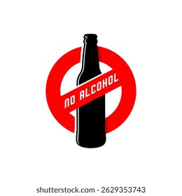 No alcohol sign vector design