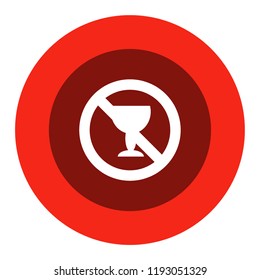 no alcohol sign vector icon