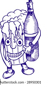 no alcohol, sketch
