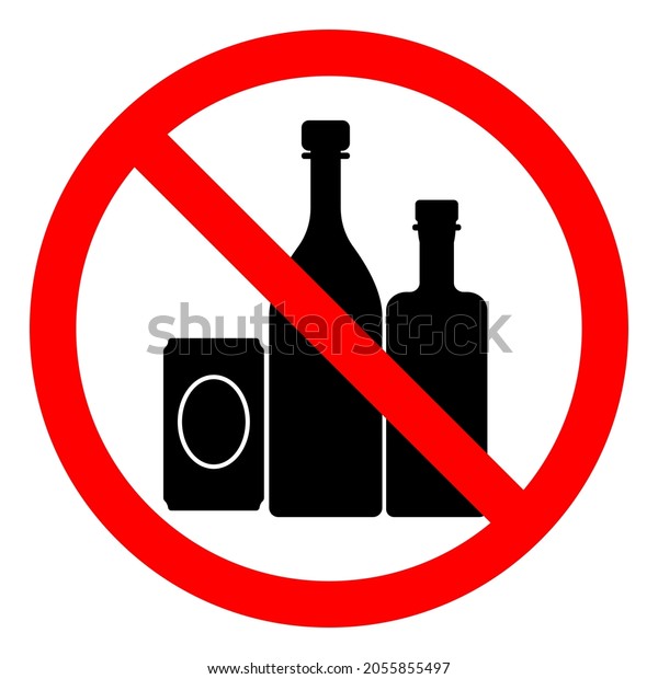 No Alcohol Symbol Sign Vector Illustration Stock Vector (Royalty Free ...