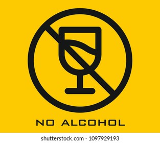 No Alcohol vector icon