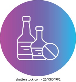 Kein Alkohol-Vektorsymbol. Kann für Druck-, Mobil- und Web-Anwendungen verwendet werden.
