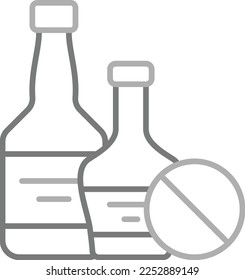 No Alcohol vector icon. Can be used for printing, mobile and web applications.