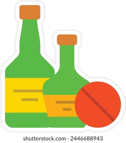 No Alcohol vector icon. Can be used for printing, mobile and web applications.