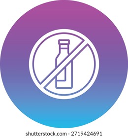 No hay ícono de Vector de alcohol. Se puede utilizar para aplicaciones de impresión, móviles y de Web.