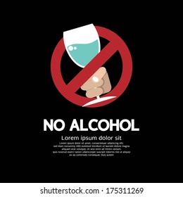 No Alcohol Vector Illustration