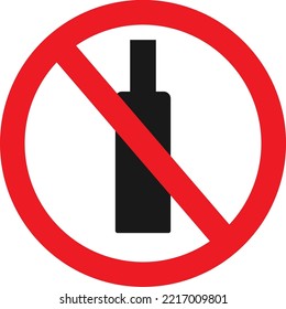 
Kein Alkohol-Vektorgrafik-Design