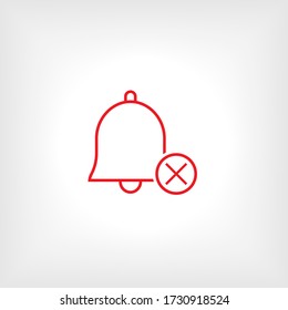 No Alert Icon - Vector Illustration for Design and Websites, Presentation or Application.