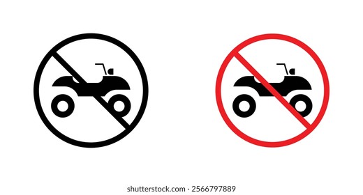 No all terrain vehicle sign vector pack for apps and web UI designs