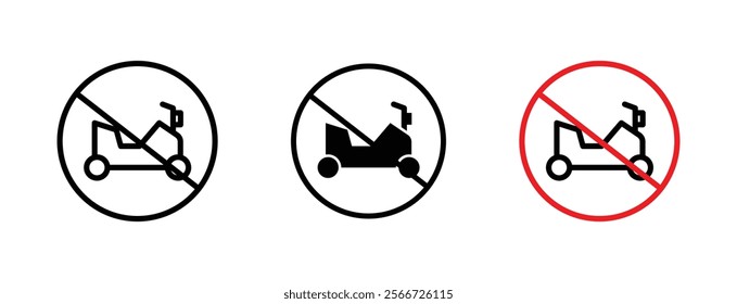 No all terrain vehicle signs vector collection pack