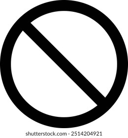 No allowed sign, ban sign in Black strip, Prohibiting sign, Black crossed circle, red crossed