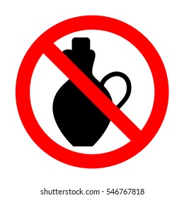 No Amphora sign illustration. 