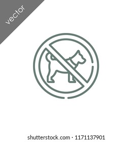 no animals allowed icon