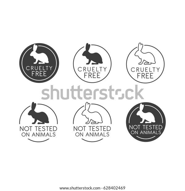 No animals testing icon design. Animal\
cruelty free symbol. Can be used as sticker, logo, stamp, icon.\
Vector illustration
