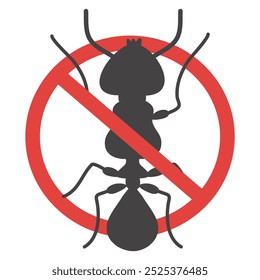 No Ant icon, Not allowed insects icon, home insect, stop Ant icon