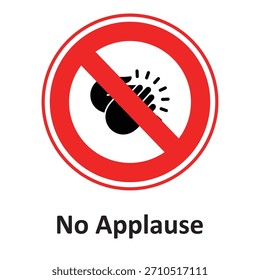 Icono de Vector sin aplausos que puede modificarse o editarse fácilmente

