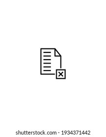 no approve icon,vector best line icon.