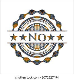  No arabesque style emblem. arabic decoration.