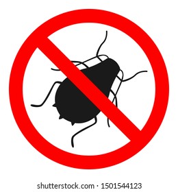 NO ARHIDS sign. Insecticide symbol. Vector icon.