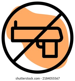 No se permite el uso de armas y municiones en el servicio de lavandería