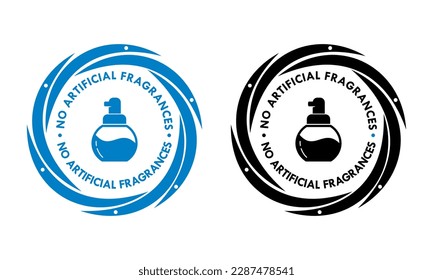 no articial fragrances badge template illustration