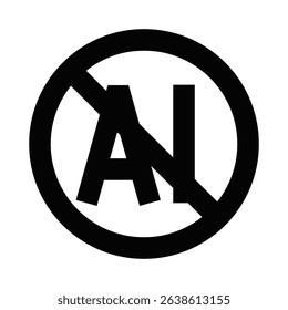 No artificial additives outline icon in circular badge. Editable stroke.