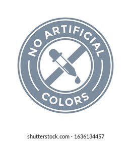 No artificial color badge or logo vector template