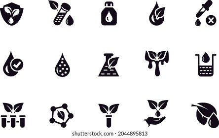 No artificial color icon set vector design 