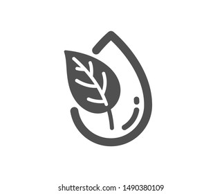 No Artificial Colors Sign. Organic Product Icon. Natural Flavors Symbol. Classic Flat Style. Simple Organic Product Icon. Vector