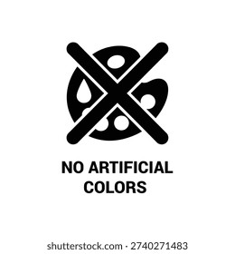No artificial colors vector icon design. food stamp