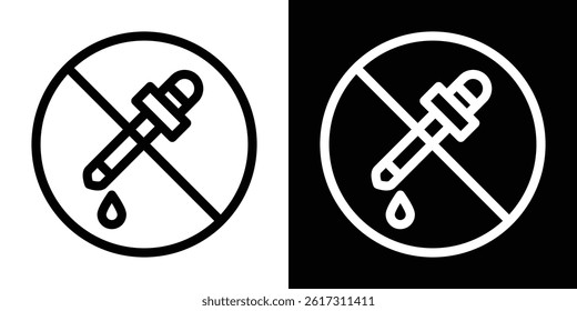 No artificial flavor icon vector for web and mobile app. Symbol isolated.