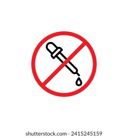 No Artificial Flavor vector line icon illustration.