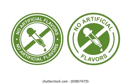 No artificial flavors design logo and badge
