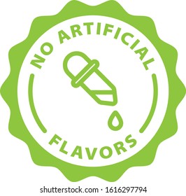 
No Artificial Flavors Green Outline Icon