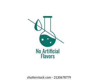 no artificial flavors icon vector 