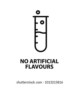 No Artificial Flavours Icon - Vector Illustration.