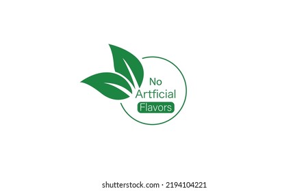 no artificial flavours icon vector illustration 