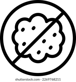 no ash Vector illustration on a transparent background. Premium quality symmbols. Thin line vector icons for concept and graphic design.